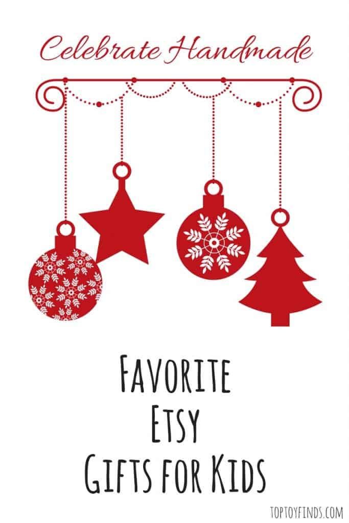 Favorite #Etsy toys for kids - a handmade holiday gift guide features handmade toys for children.