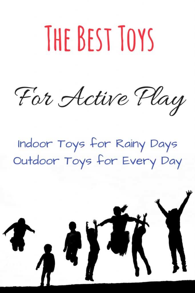 Whether you're indoors or out, these great active play toys get kids moving and keep kids active, all year round and in all weather. #grossmotor #stayactive #parenting #toys #toptoyfinds #kidsactivities