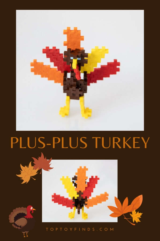 Plus-plus turkey. Learn all about this fun building toy from Denmark! #toptoyfinds #toysforkids #STEMtoys